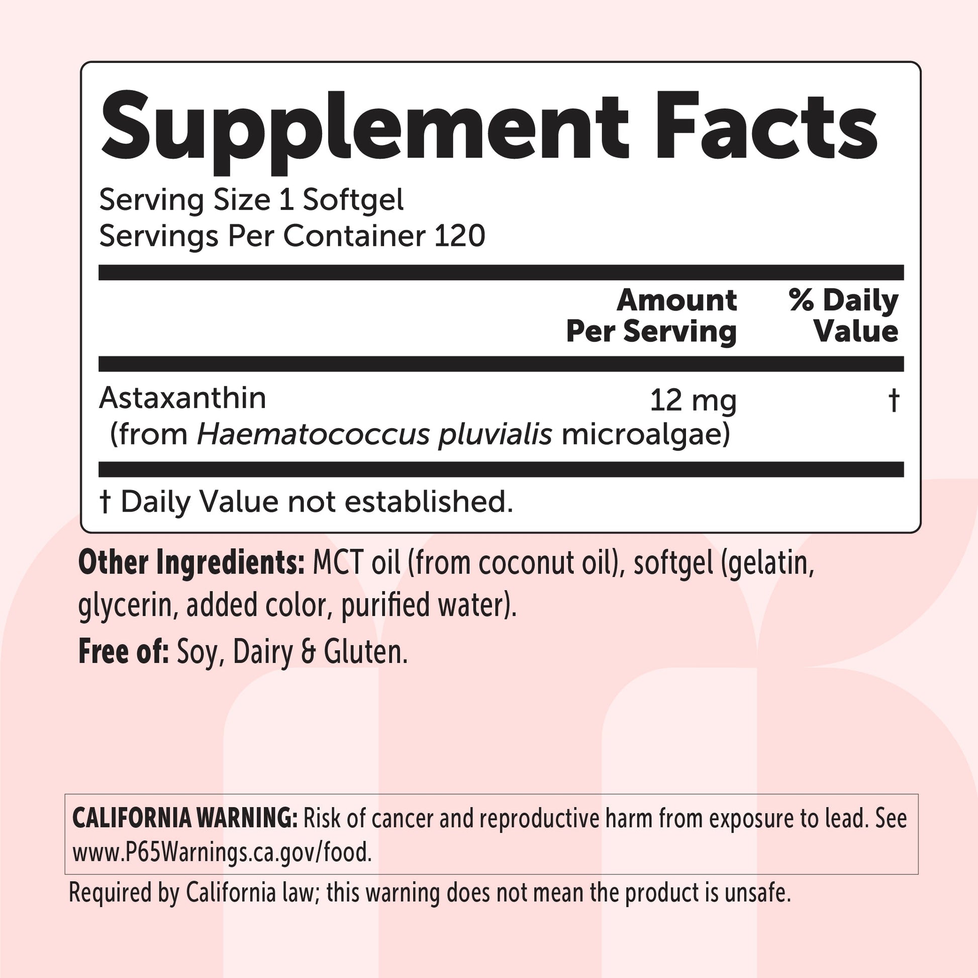 Micro Ingredients Astaxanthin 12mg softgels, tanning pills, Strength Carotenoids Skin Supplement w. 100% Natural Astaxanthin from MicroAlgae